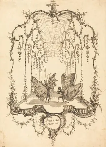 Théâtre Français (French Theater), by Charles Germain de Saint-Aubin