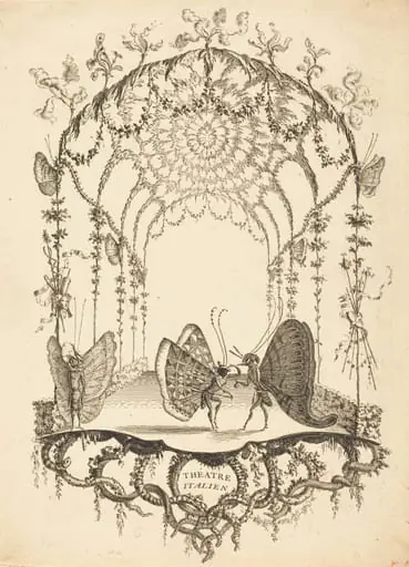 Théâtre Italien (Italian Theater), by Charles Germain de Saint-Aubin