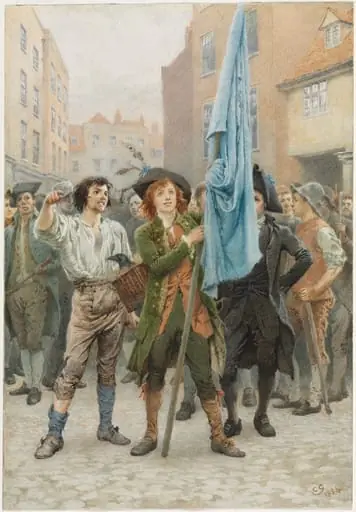 Barnaby Rudge Helping Lead the Gordon Riots, by Charles Green