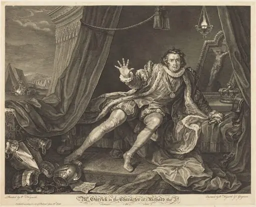 Garrick in the Role of Richard III, by Charles Grignion