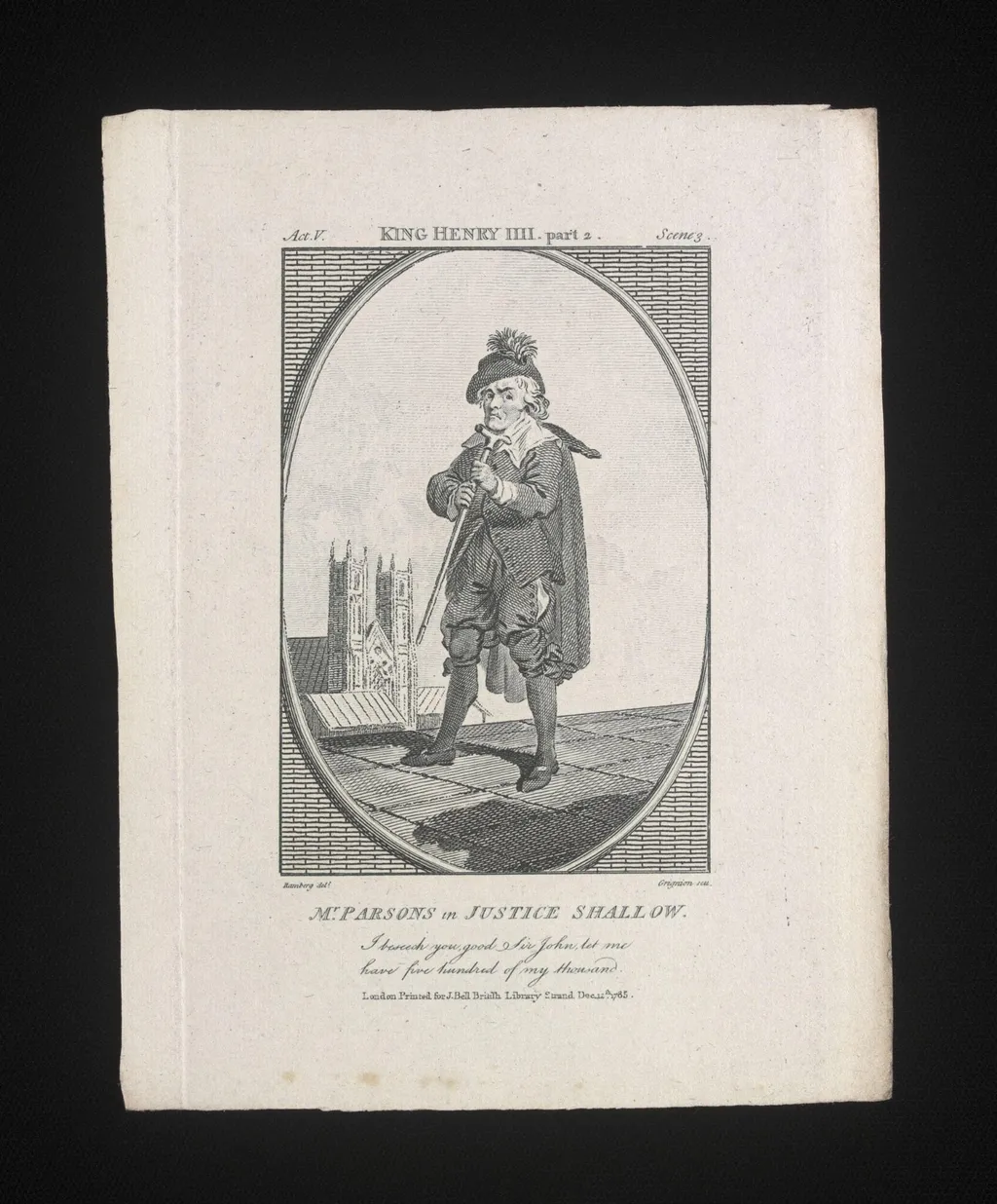 Mr Parsons as Justice Shallow, by Charles Grignion, 12