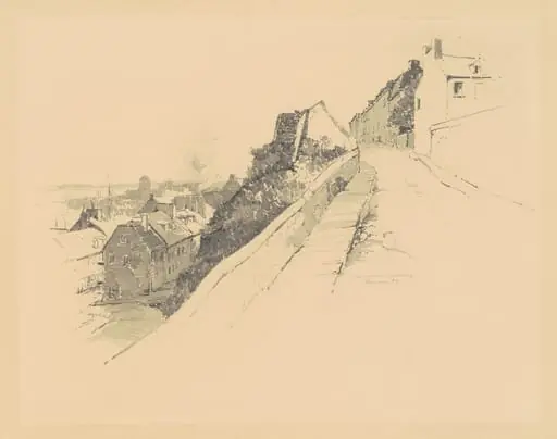Near Hope Gate, Quebec, by Charles H. Woodbury