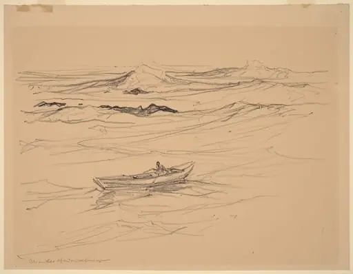 Ogunquit Fisherman, by Charles H. Woodbury