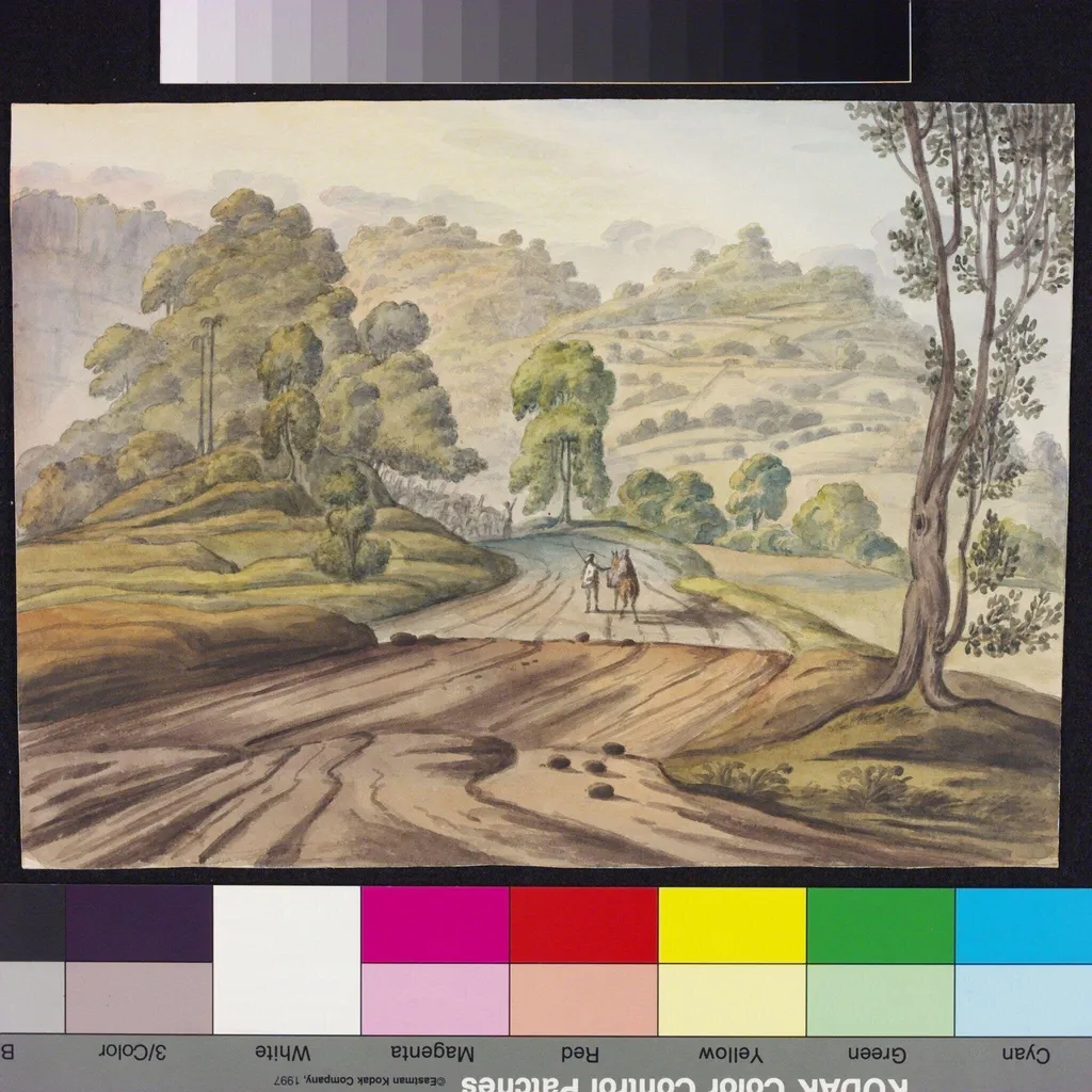 Bhore Ghauts, by Charles Harcourt Chamber, paint, 1824