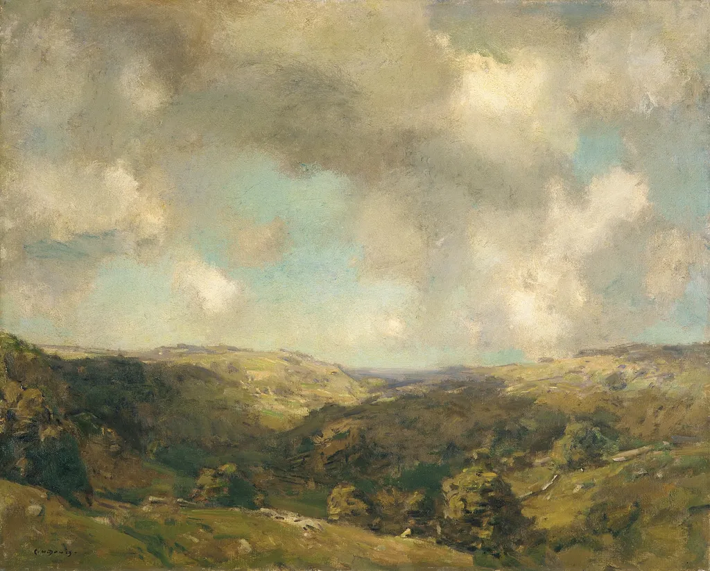 August, by Charles Harold Davis, oil, 1908
