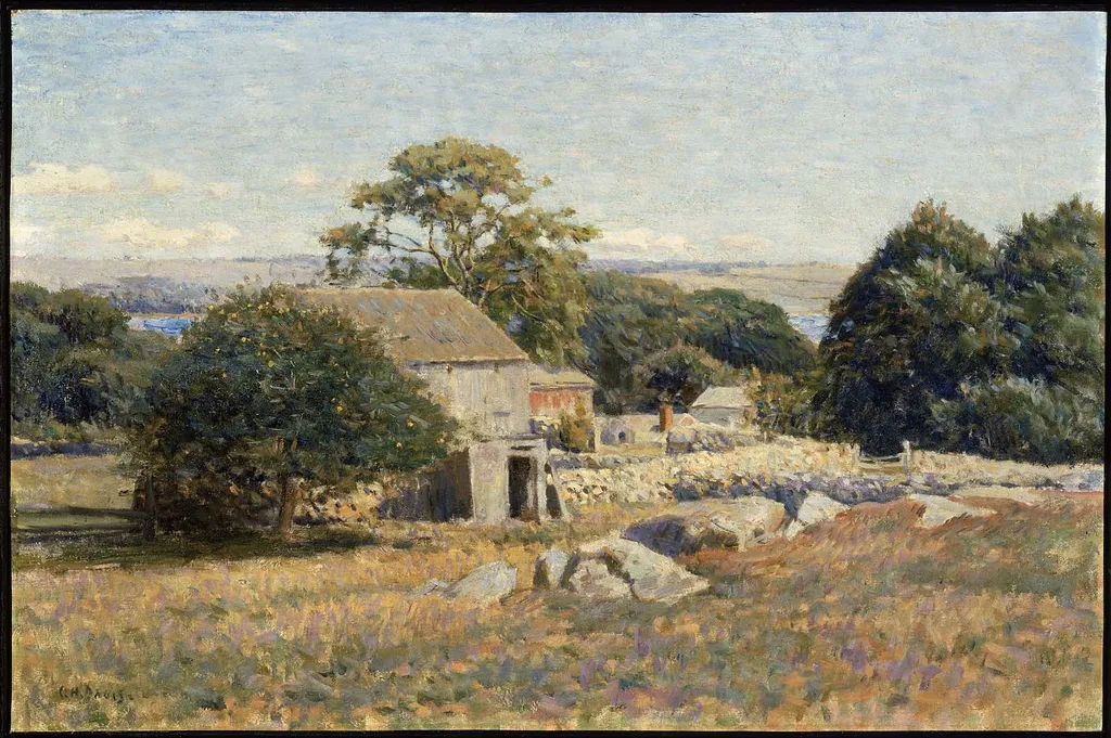 Morning Sunlight, by Charles Harold Davis, oil, 1898