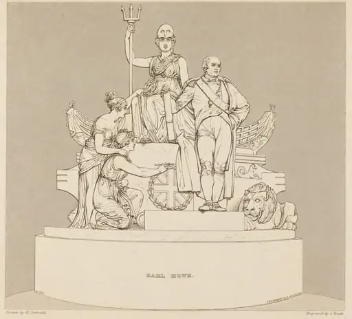 Monument to Earl Howe, by Charles Heath