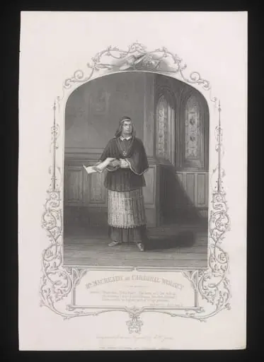 Mr Macready as Cardinal Wolsey, by Charles Henry Jeens
