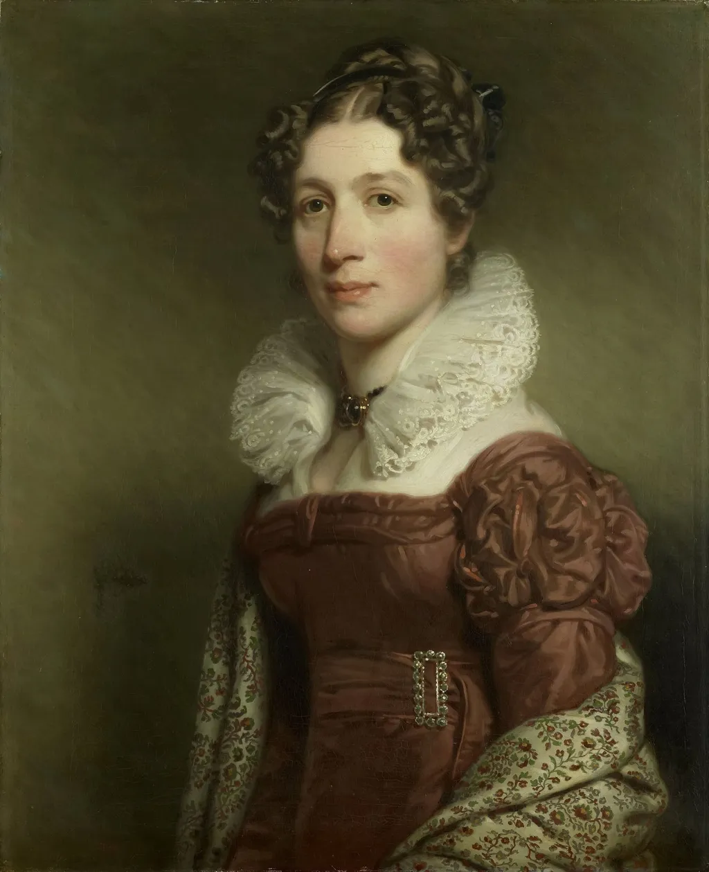 Jacoba Vetter (1796-1830), Wife of Pieter Meijer Warnars, Amsterdam Bookseller, by Charles Howard Hodges, unspecified, 1821