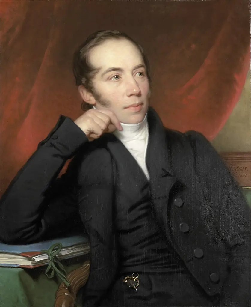 Portrait of Pieter Ernst Hendrik Praetorius, Broker, Draftsman and Painter. Chairman of the Board of the Rijksmuseum 1852-74, by Charles Howard Hodges