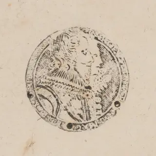 Charles I and Henrietta Maria Facing to the Right [left half]