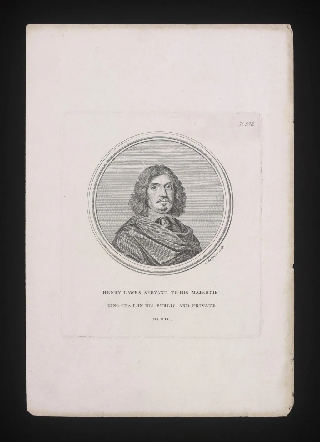 Henry Lawes, by Charles I the elder Grignion, 1750