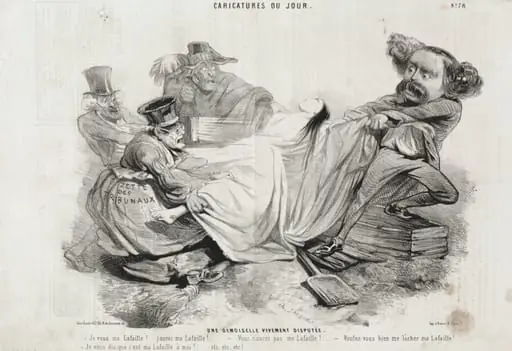 An Intensely Contested Young Woman, by Charles Jacque