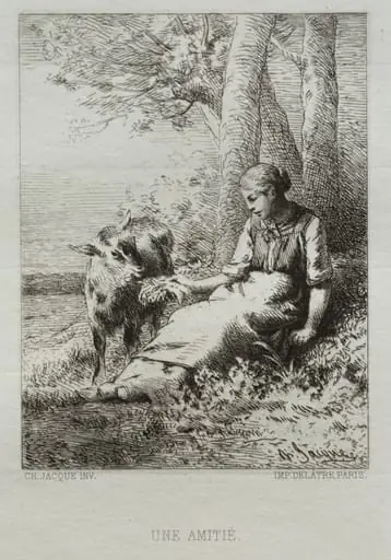 Friendship, by Charles Jacque