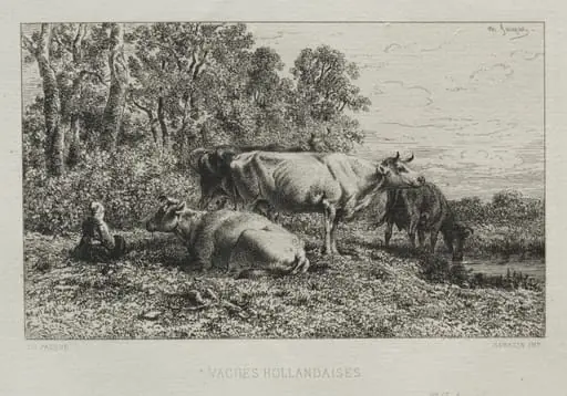 Holland Cows, by Charles Jacque