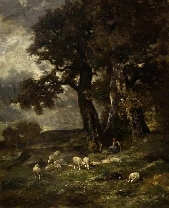 L' orage lointain, by Charles Jacque