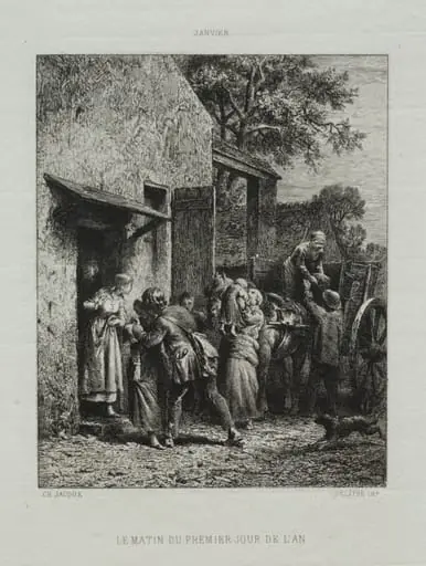 Le Matin du premier jour de l'an, by Charles Jacque