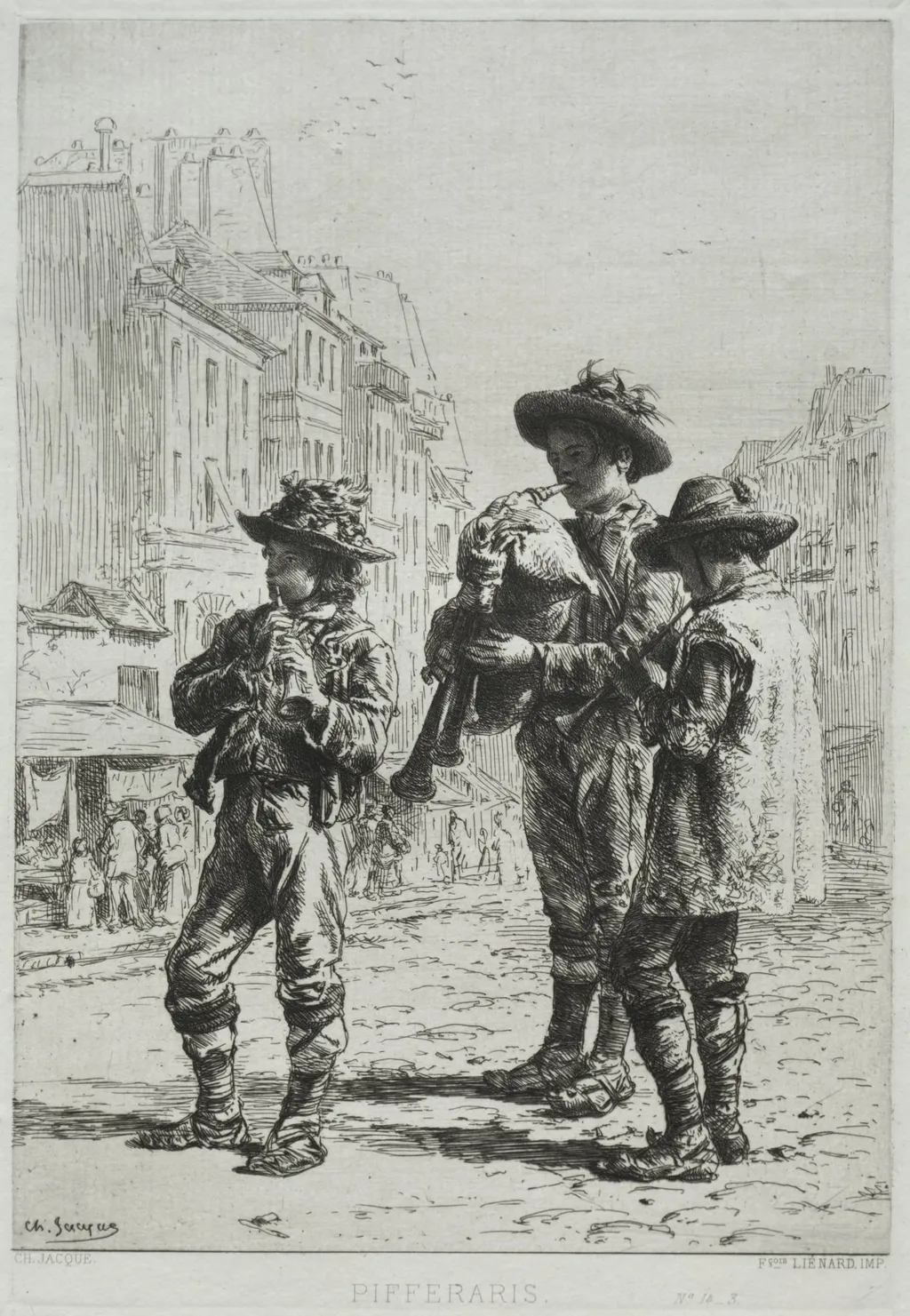 Pifferaris, by Charles Jacque, 1864