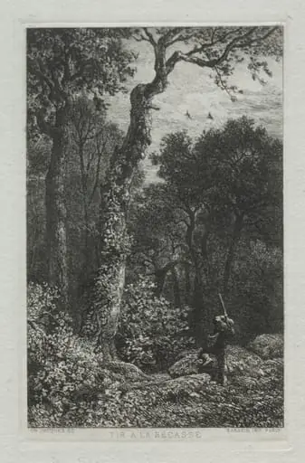 Shooting the Woodcock, by Charles Jacque