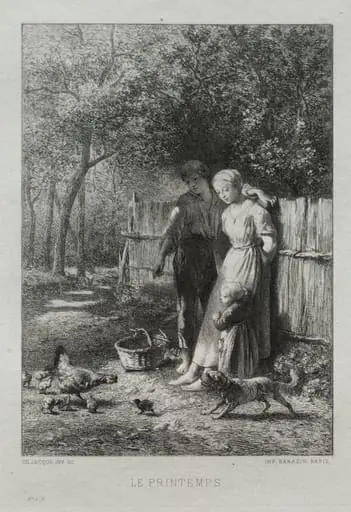 Springtime, by Charles Jacque