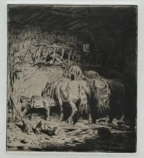 The Stable, by Charles Jacque