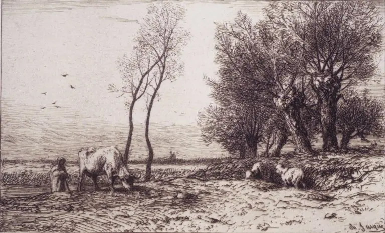 Winter, by Charles Jacque