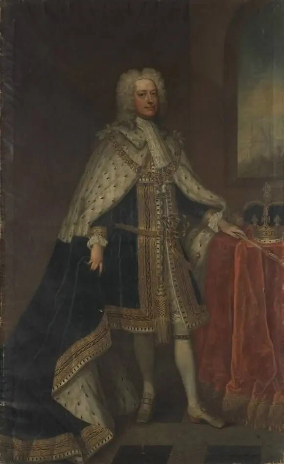 König Georg II. von England (Krönungsporträt) (Werkstatt), by Charles Jervas