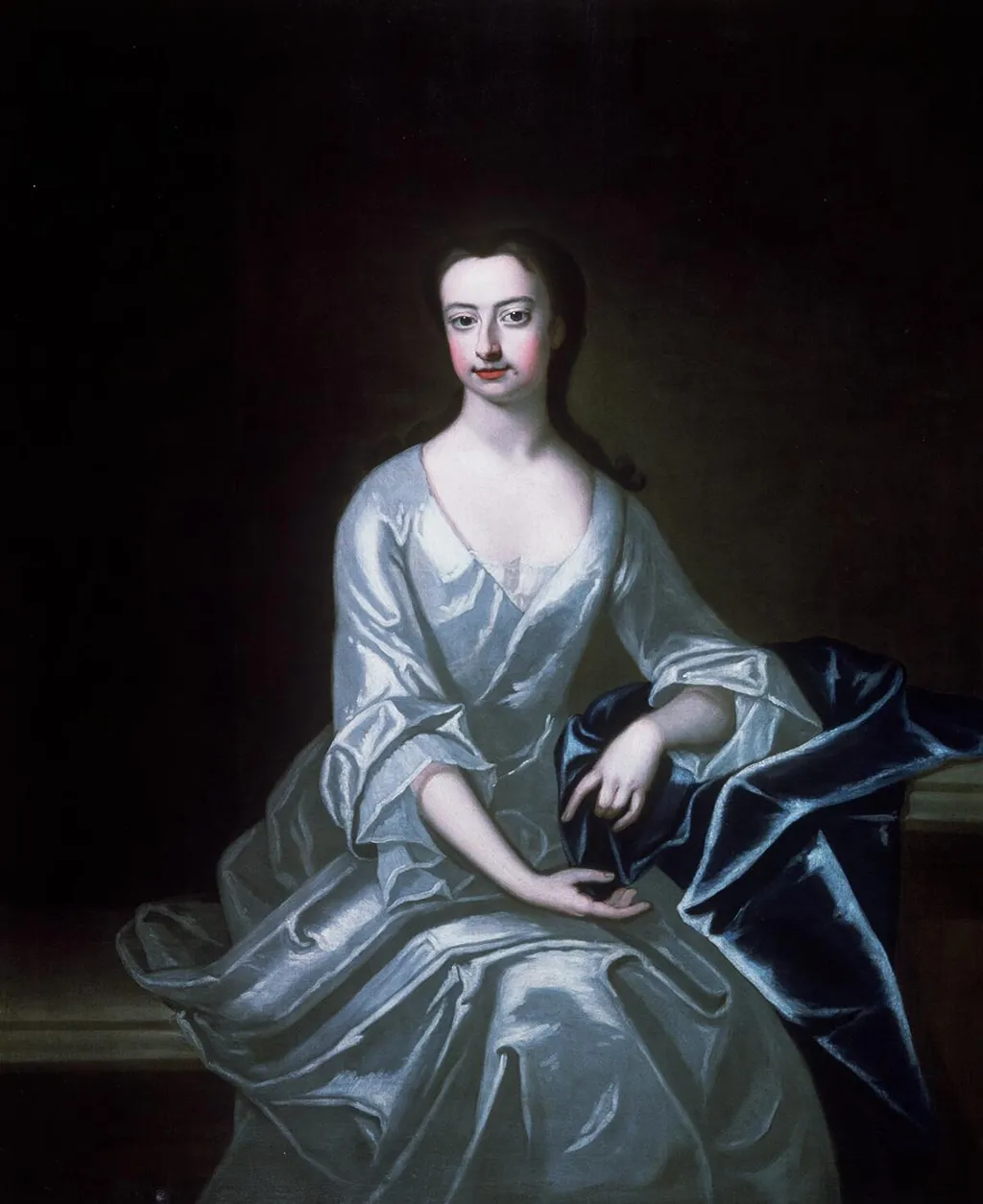 Miss Wynne of Leeswood, by Charles Jervas, oil, 1700
