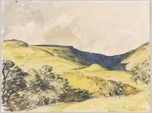 Windy Evening, High Cup Nick, by Charles John Holmes