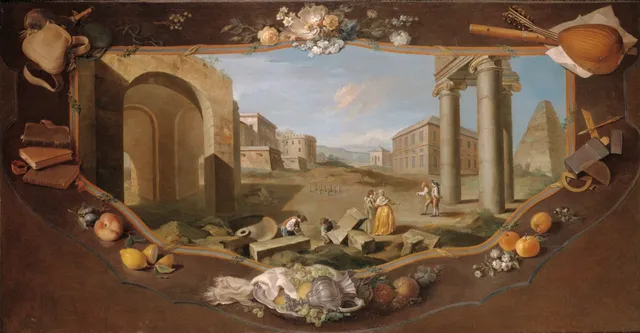 Landscape with an Architectural View