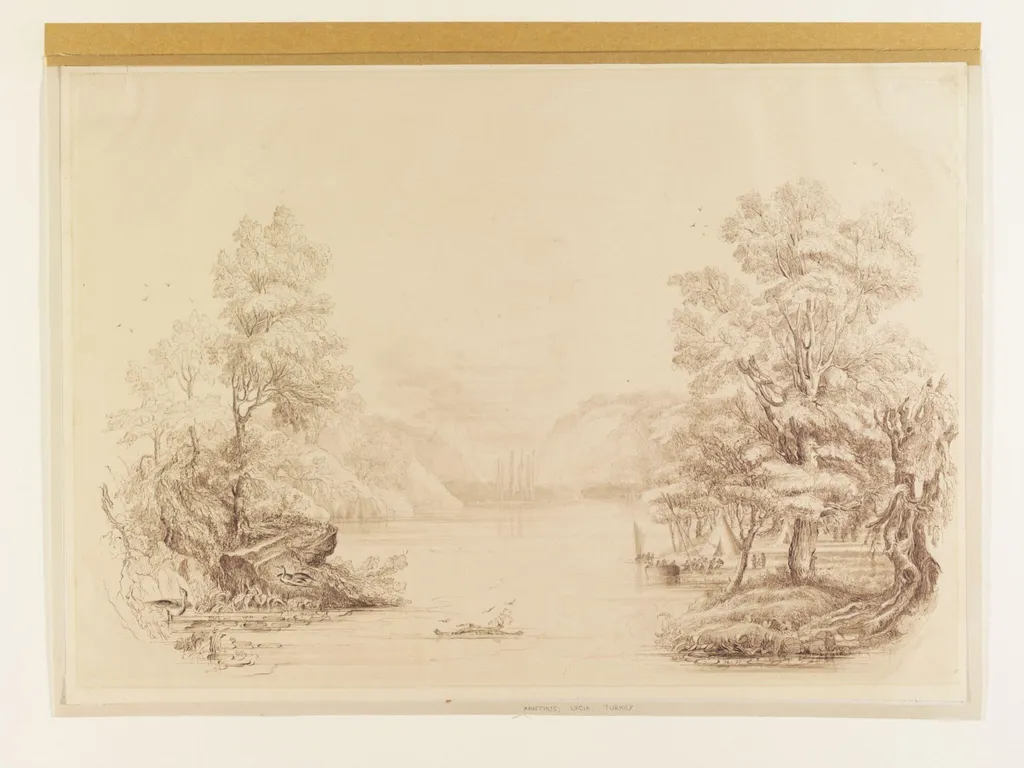 The Xanthus River, by Charles Joseph Frederick Ewart, watercolor, 1842
