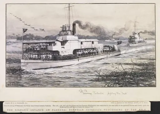 Off to Fashoda fighting the Sud, by Charles Joseph RI Staniland