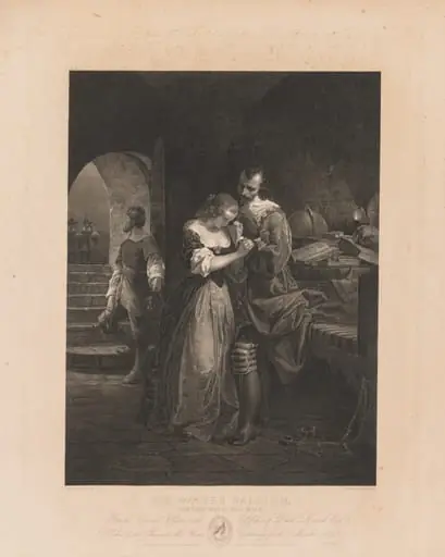 Sir Walter Raleigh Parting with His Wife, by Charles Kennedy Burt