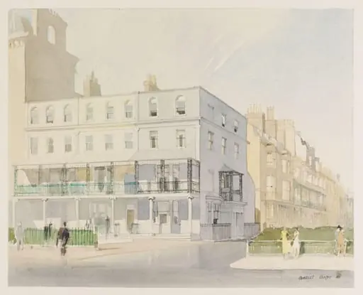 Regency Brighton; houses on Marine Parade and Sussex Square, by Charles Knight