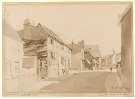 The Cross Roads, Ditchling, by Charles Knight