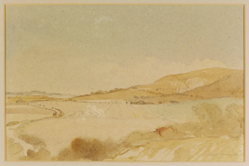 The Southdown, Underhill Road; Clayton to Westmeston, by Charles Knight, watercolor, 1940
