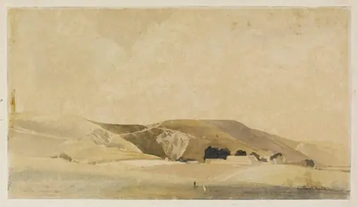 The Southdown, Underhill Road: Porching Farm from Fulking, by Charles Knight