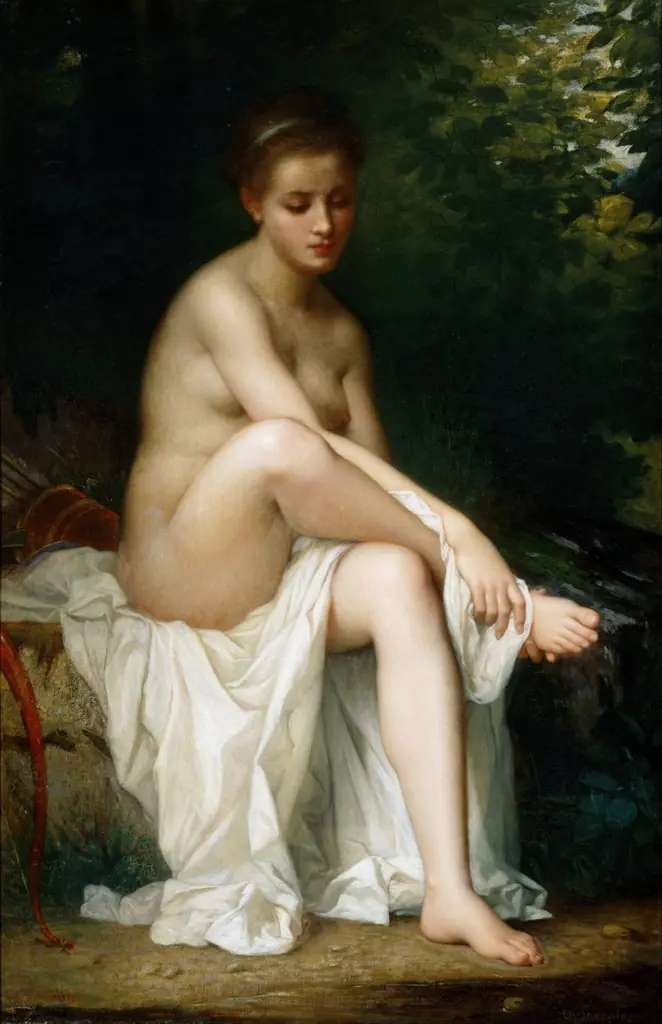Ismenie, Nymph of Diana, by Charles Landelle
