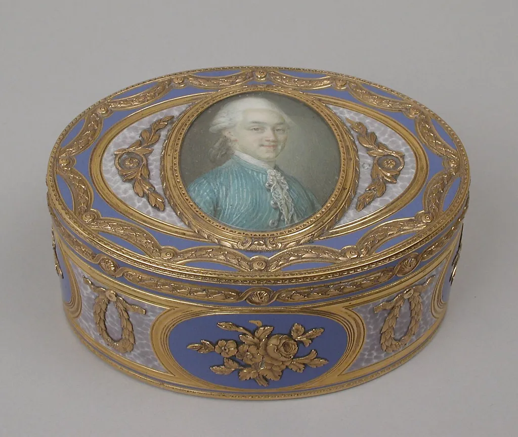 Snuffbox, by Charles Le Bastier, gold, 1772