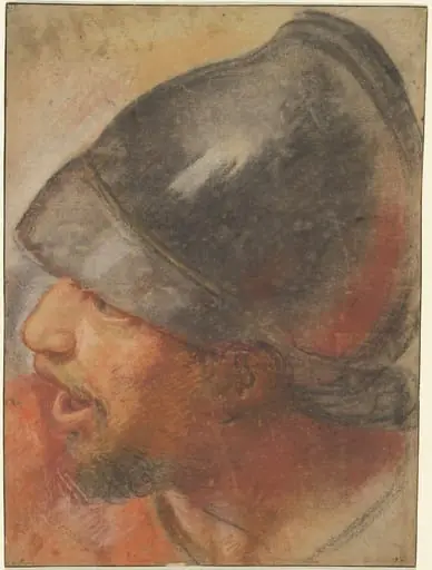 Head of a Macedonian Soldier, by Charles Le Brun