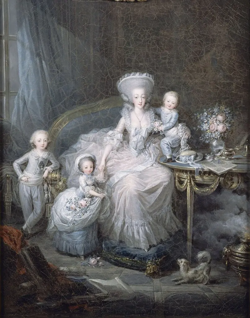 The Comtesse d'Artois and her children, by Charles Le Clercq
