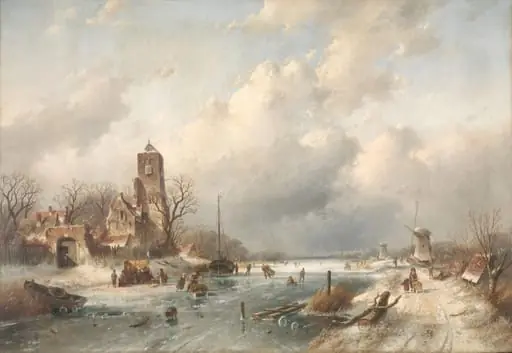 Winter Scene, by Charles Leickert