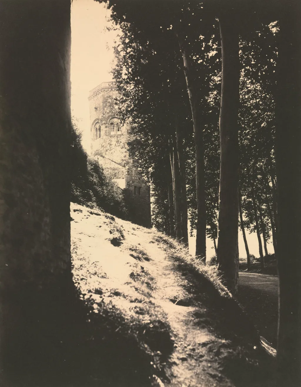 Autun, Tower of Ursulines, by Charles Lenormand, 1864
