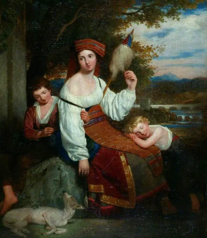 An Italian Contadina and Her Children, by Charles Lock Eastlake