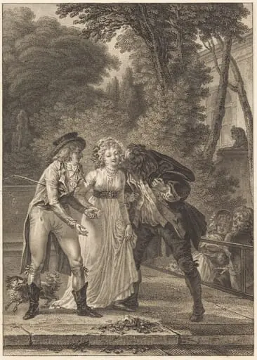 Le baiser rendu: Le baiser rendu, by Charles Louis Lingée