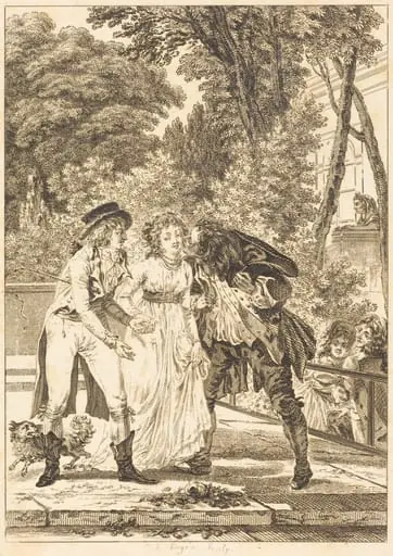 Le baiser rendu: Le baiser rendu, by Charles Louis Lingée