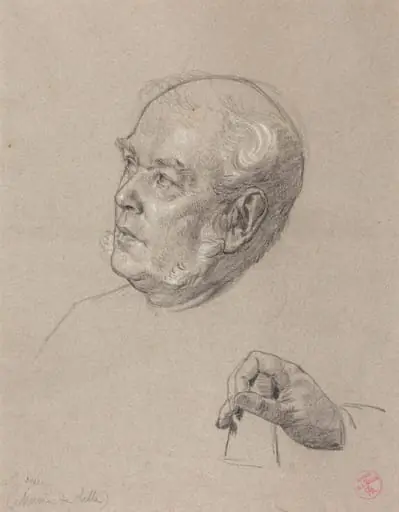 Head and Hand of a Man Throwing Dice, by Charles-Louis-Lucien Müller