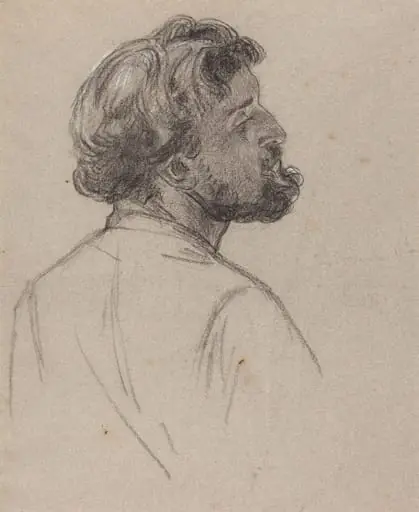 Head of a Bearded Gentleman, by Charles-Louis-Lucien Müller