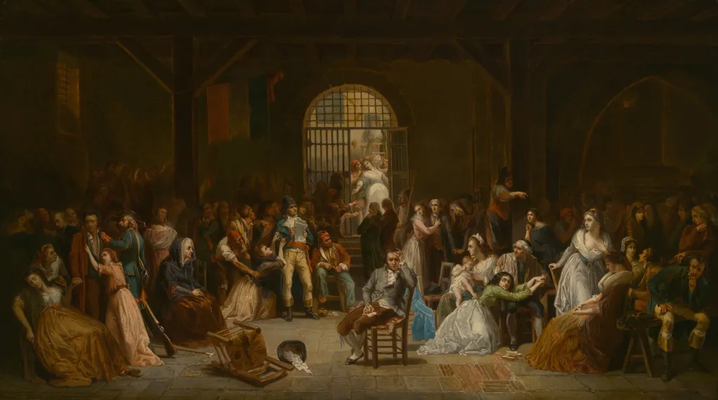 The Roll Call of the Last Victims of the Terror, by Charles Louis Müller, oil, 1850