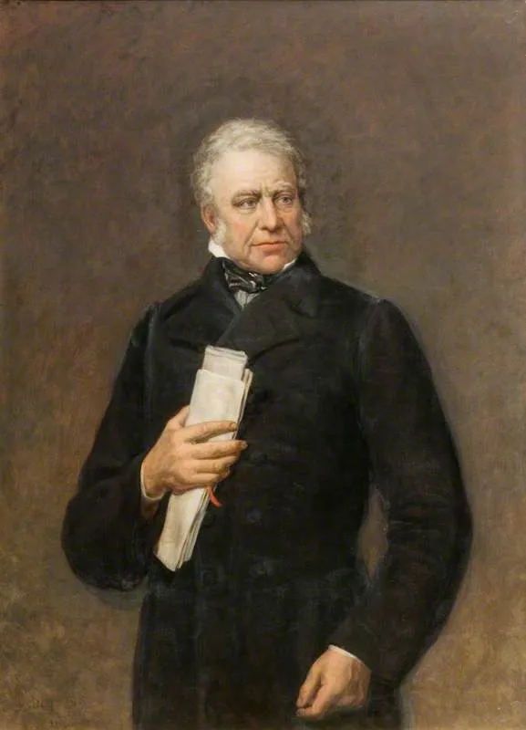Joseph Hume (1777–1855), MP, by Charles Lucy, oil, 1868